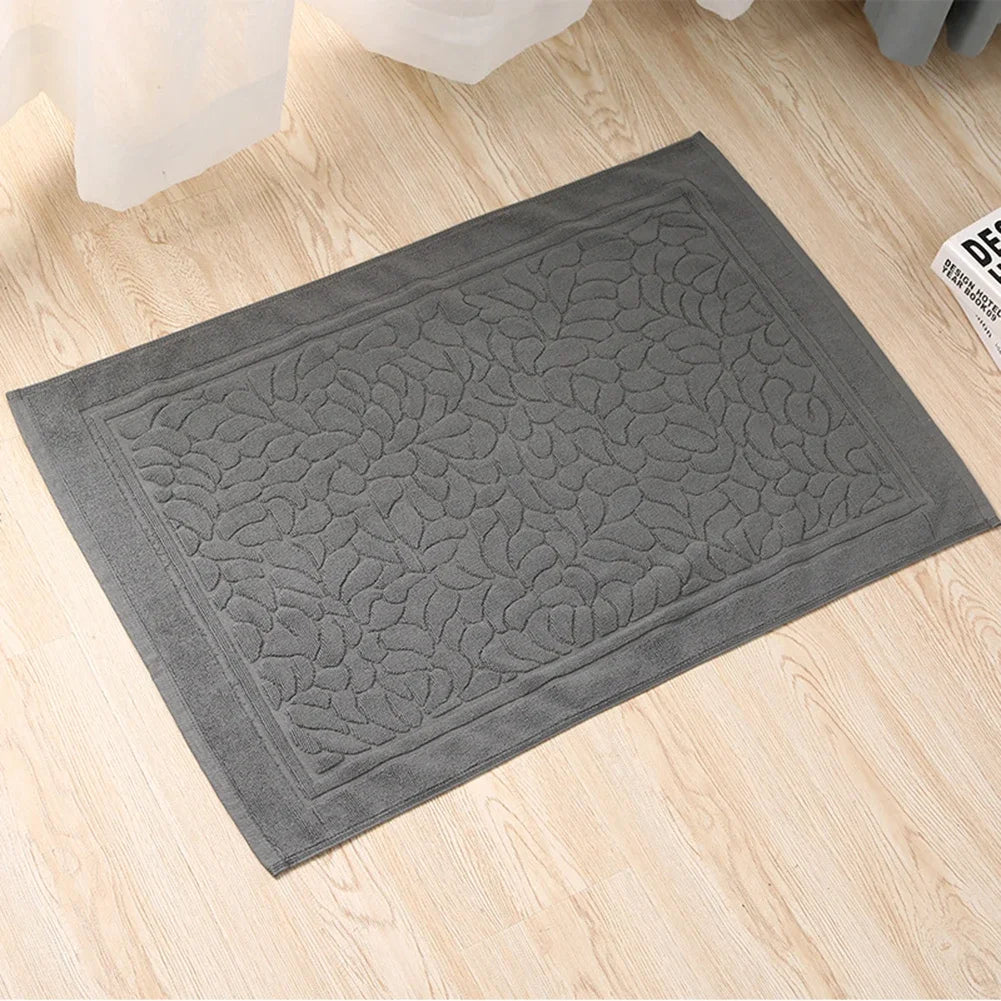 Cotton Bath Mats For Shower 31.5x19.7 Inch Rectangular Mat Bathroom Accessories Suitable For Various Styles & Settings