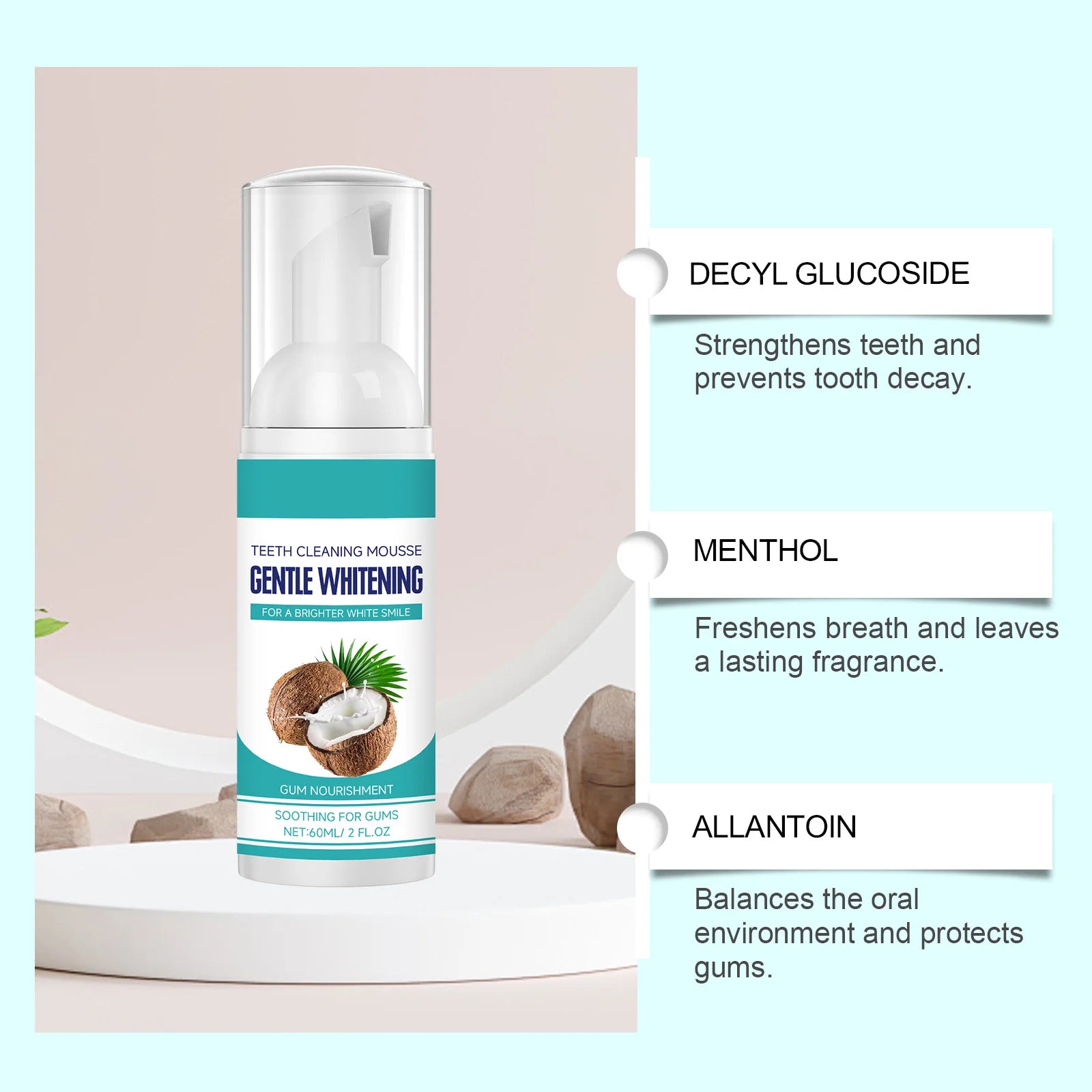 Tooth Cleaning Mousse – Stain Removal & Fresh Breath Daily Oral Care Mousse Oasis Select