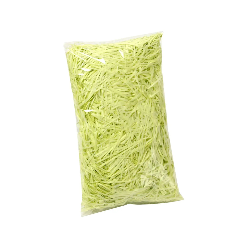 200g Shredded Paper Gift Filler – Baskets, Wedding & Party Gift Basket Filler Oasis Select Light Green 200g