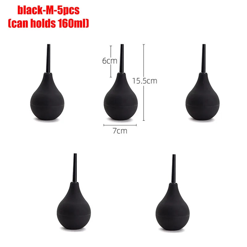 Anal Douche Bulb – 4 Sizes, Anti-Backflow Personal Hygiene Cleansing