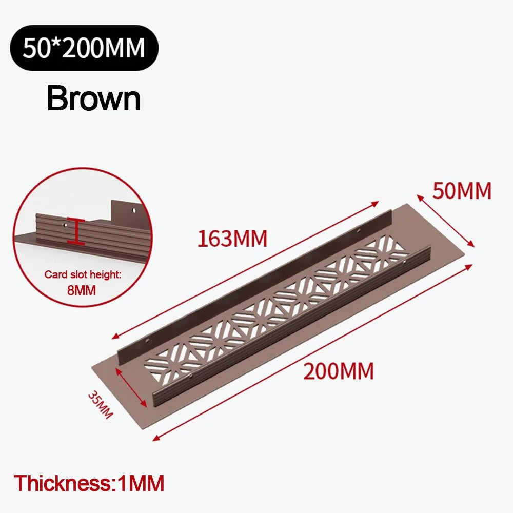 Aluminum Louver Air Vent Grille Cover 50/80mm – Cabinet & Wardrobe