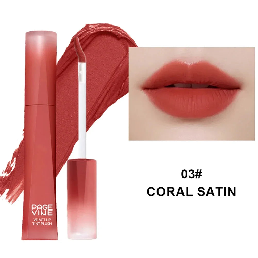 Velvet Matte Lip Mud Creamy Liquid Lipstick Smudge Proof Transfer Resistant Nude Red Brown Lip Gloss for Daily Makeup Oasis Select 03