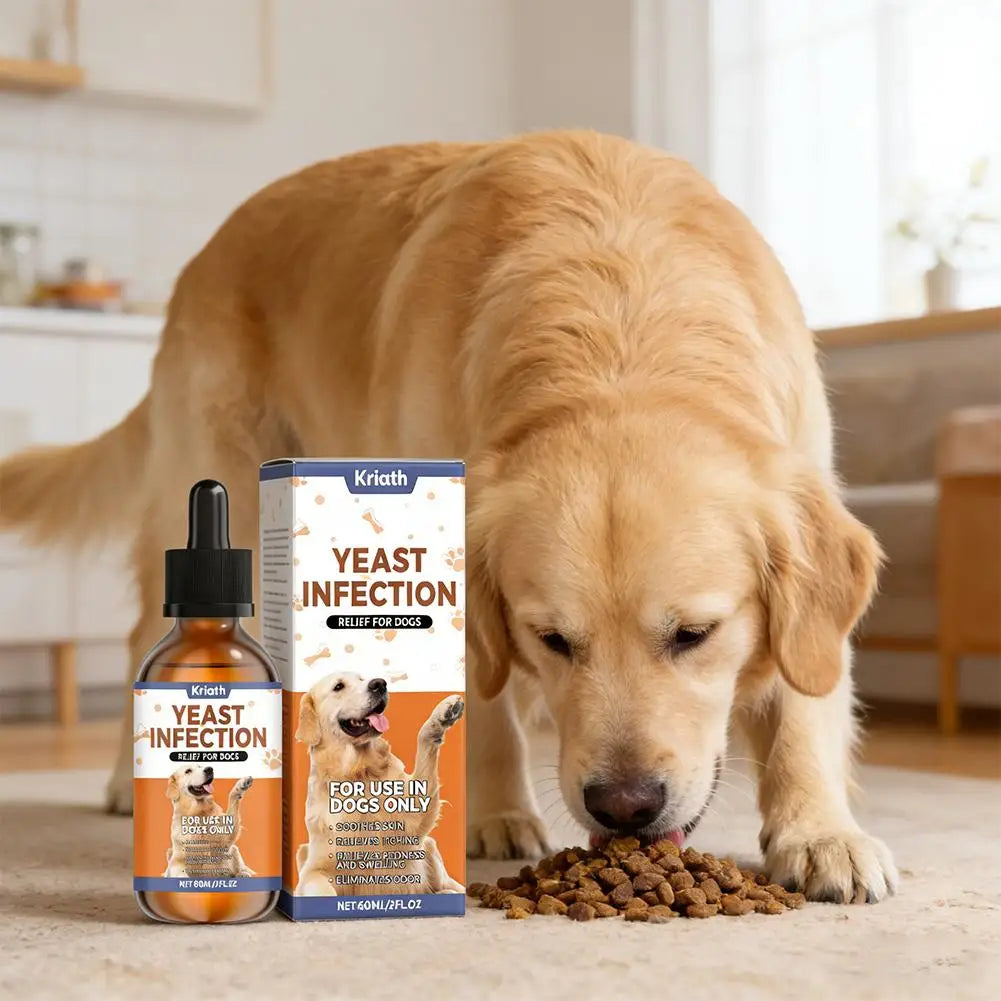 Natural Herbal Drops for Dogs – Yeast, Skin & Ear Relief 60ml