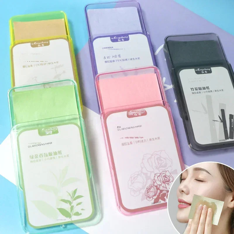 Oily Paper Face Cleansing Makeup Tool Face Oil Blotting 300PcsFace Oil Absorbing Paper Summer Oil Control Wipes Absorbing Sheet Oasis Select