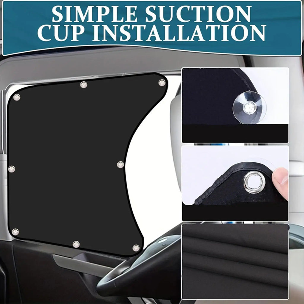 Side Window Sun Shade for Semi-Truck Anti-UV Sun Protection Cooling Breathable Mesh Dustproof Universal Car Accessories Oasis Select