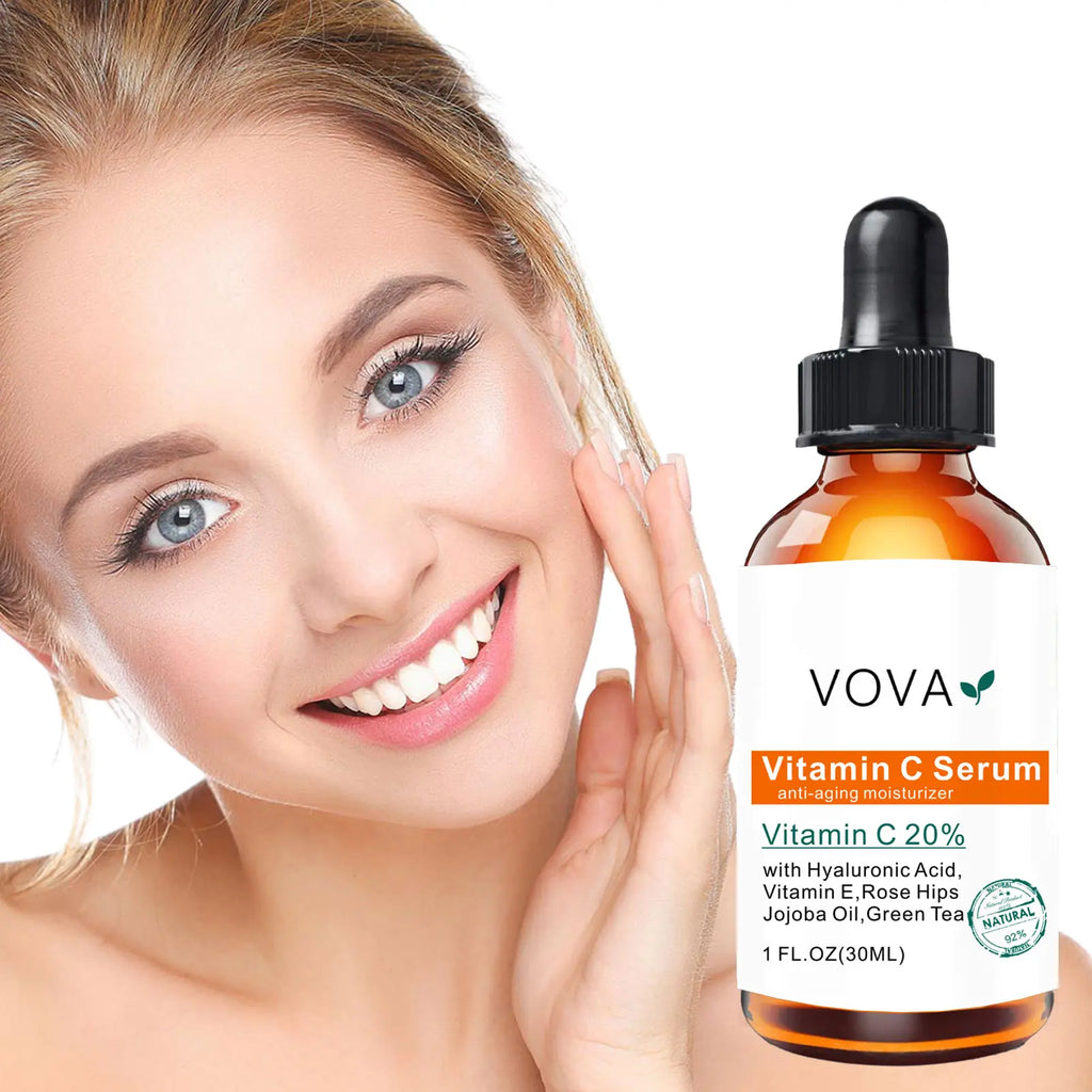 20% Vitamin C Liquid Serum Anti-aging Whitening VC Hyaluronic Acid Face Serum Brighting Moisturising Fade Fine Lines Skin Care Oasis Select