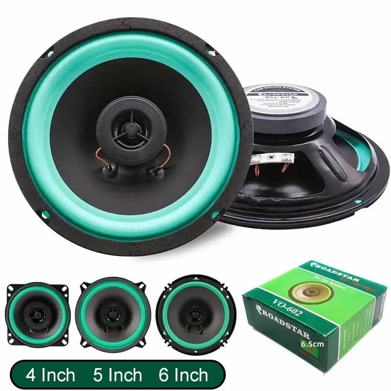 4/5/6.5 Inch Car Speakers Coaxial Subwoofer Universal Automotive Audio HiFi Music Full Range Frequency Car Stereo Speaker Oasis Select 4 Inch 1pc