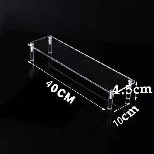 1–5 Tier Acrylic Display Stand | Riser Shelf Rack – Clear & Black