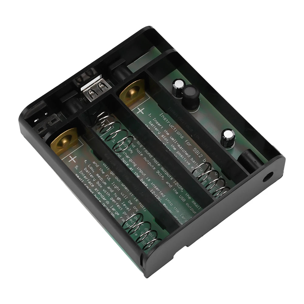 5V 9V 12V UPS 3*18650 Lithium Battery Soldering Free Kit Surveillance Camera Router Emergency Power Supply DIY Loose Part Oasis Select