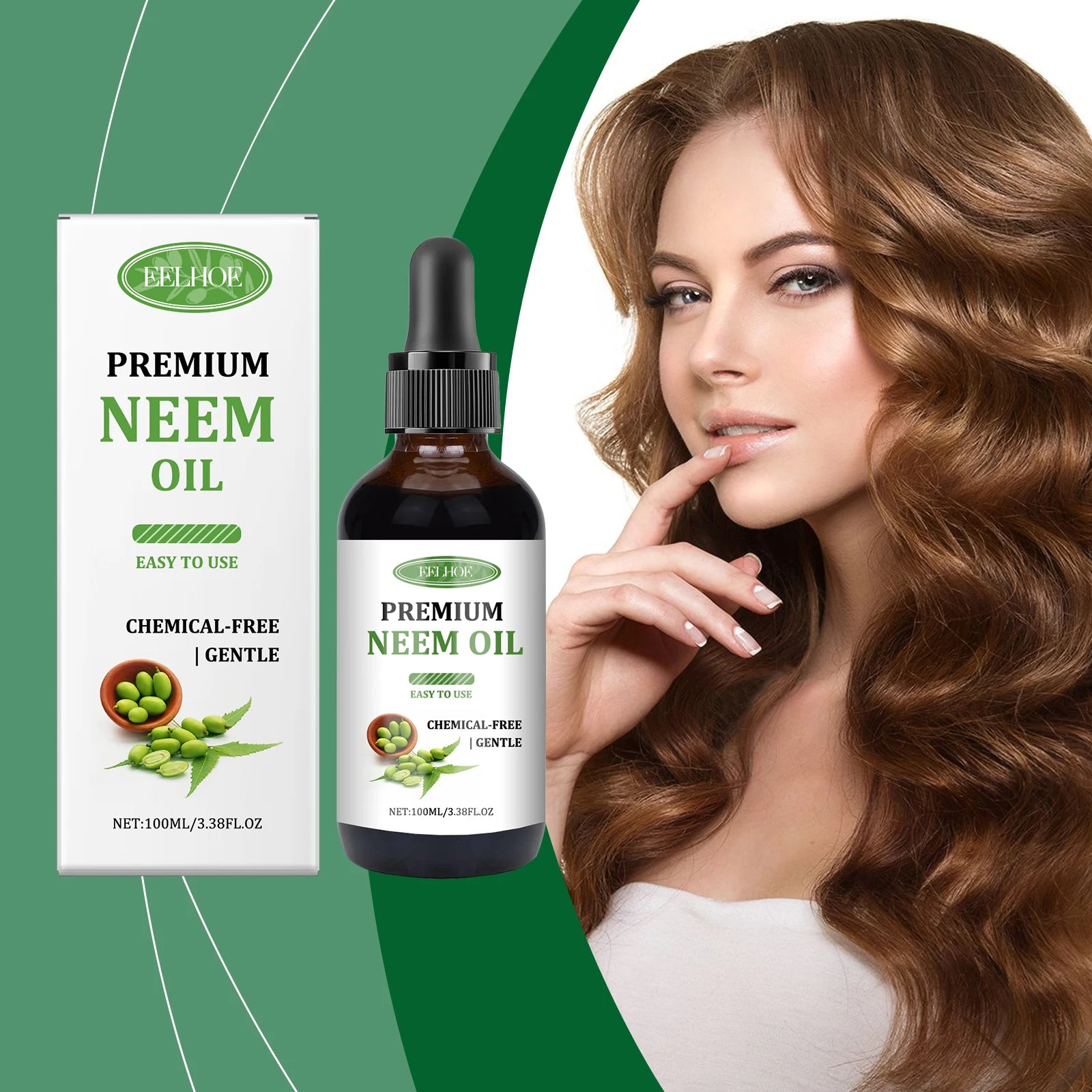 Eelhoe Neem Oil Care Essential Oil Nourishes Scalp Skincare Armor Neem Oil Massage Oil Nourishes The Skin Relieve Scalp Fatigue Oasis Select