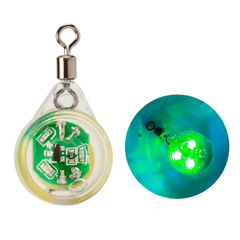 Eye Lure Fish Light LED Water Button Lure Fish Light Emitting Lure Fish Device@#X Oasis Select Green-1