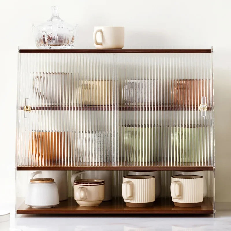 Dust-proof cup storage rack, cup holder, water cup storage rack, tea set, cup holder, coffee cup, mug storage box. Oasis Select