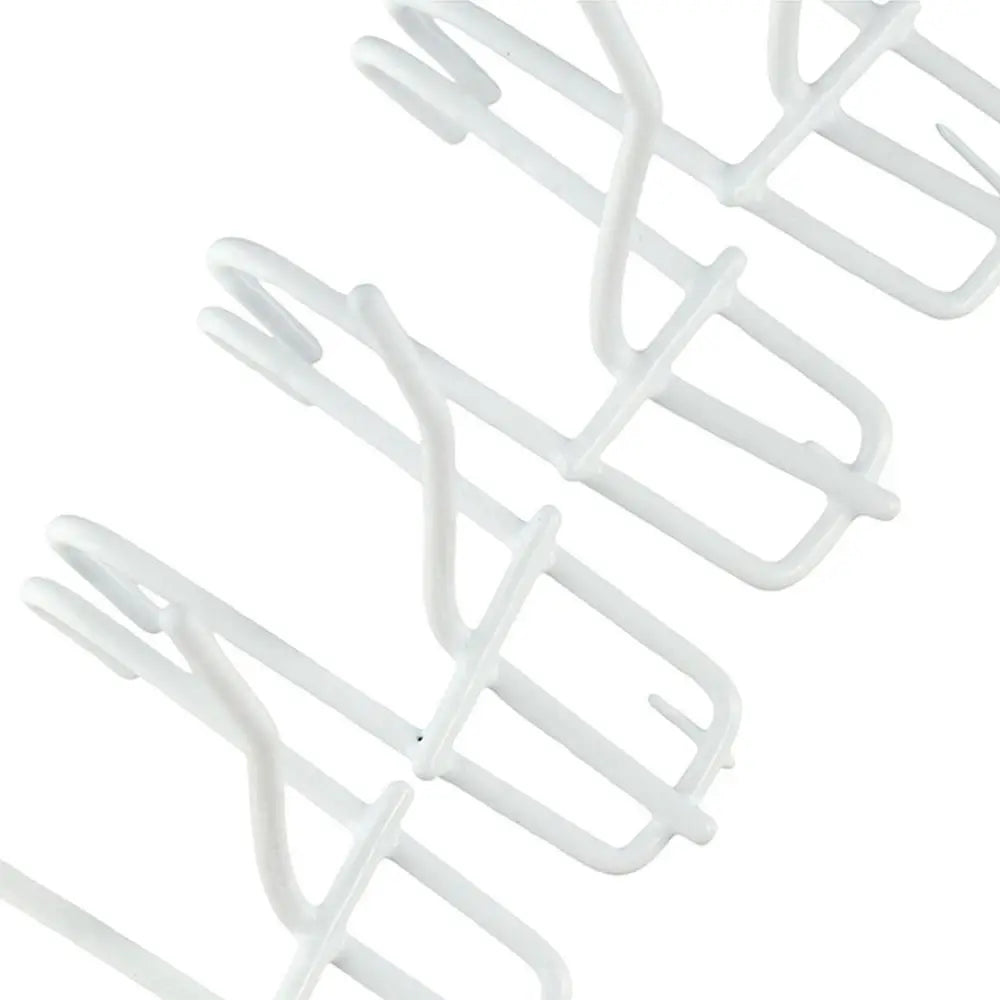10-Pack Metal Mesh Panel Hooks | Reusable Grid Storage Hooks