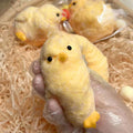 Handmade Chicken Squishy Squeeze Toy – Cute Stress Relief Chick Squishy Fidget Toy Oasis Select yellow One Size