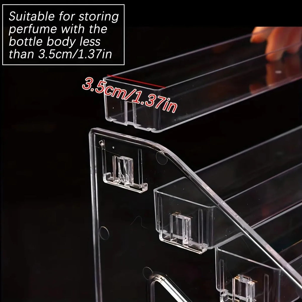 1pc Acrylic multilayer ladder transparent perfume display shelf Cosmetics store display shelf is suitable for lipstick organizer Oasis Select