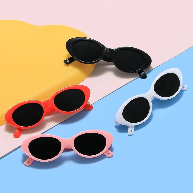 Multicolor Cool Pets Eyeglasses Fashioning Cat Glasses Dog Sunglasses Round Frames Glasses Photograph Props Doll Accessories Oasis Select
