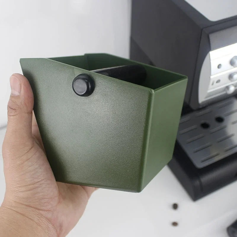 Coffee Knock Box Espresso Grounds Container Dump Bin Bucket Anti Slip Powder Beveled Residue Professional Use Coffee Waste Bar Oasis Select