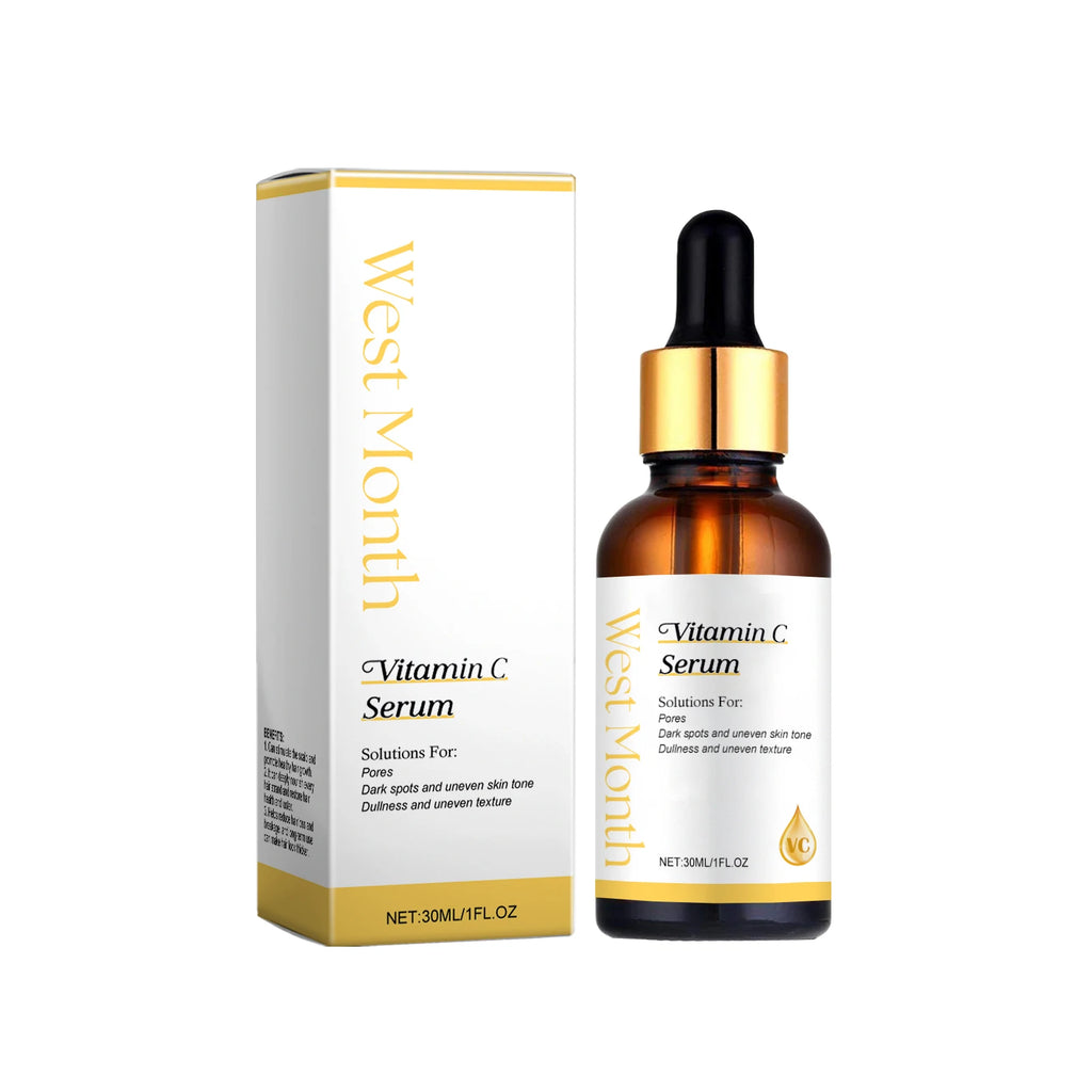 Vitamin C Facial Serum Acne Mark Reduce Fine Lines Brightening Even Skin Tone Moisturizing Essence Firming Nourishing Skin Care Oasis Select 30ml boxed