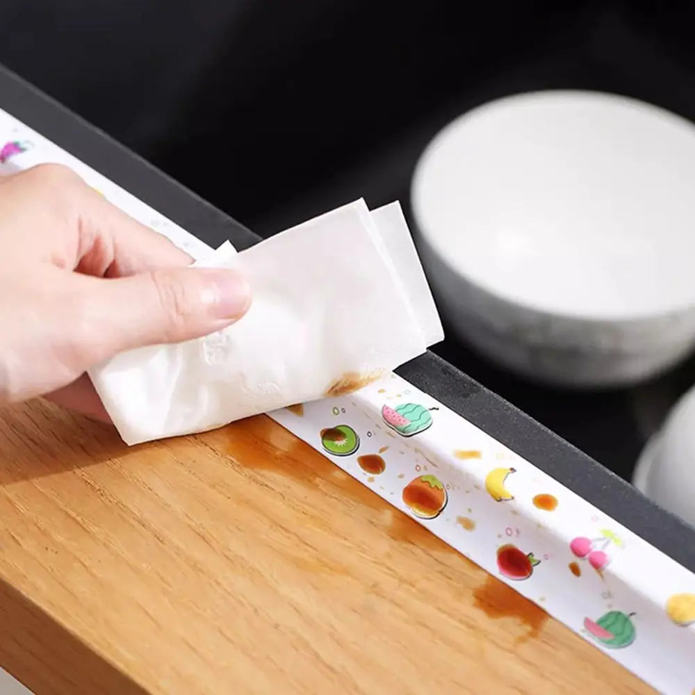 Durable Waterproof Caulk Tape Self Adhesive PVC Sealant Strip Mold-proof Printing Sink Sealing Tape for Countertop Bathroom Oasis Select