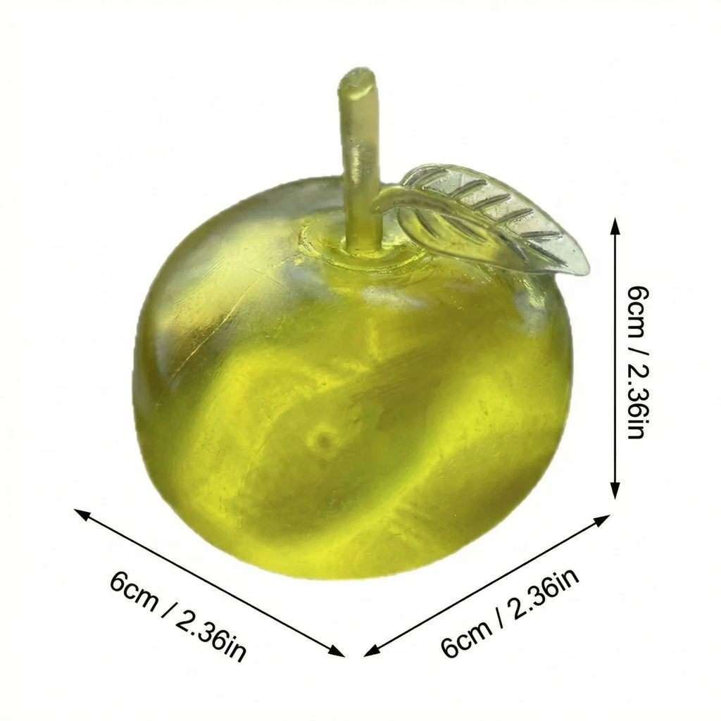 Squishy Green Apple Stress Ball – Fidget Sensory Toy for ADHD Fidget Stress Ball Oasis Select C One Size