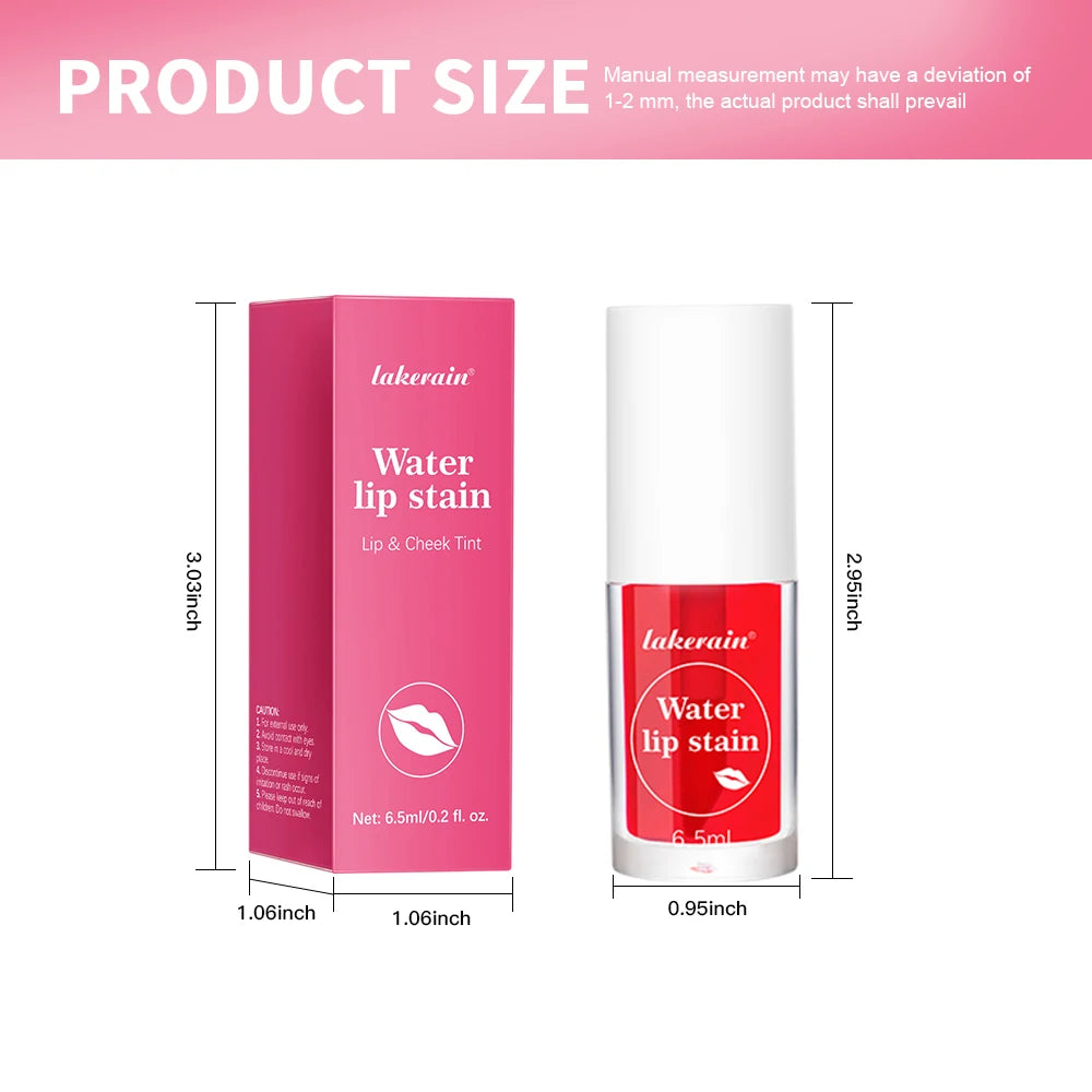 Fruity Water Lip Tin Lip Gloss Moisturizing Lip Glaze Long Lasting Lip Ink Face Lip Dual Purpose Liquid Lipstick Cosmetic Makeup Oasis Select