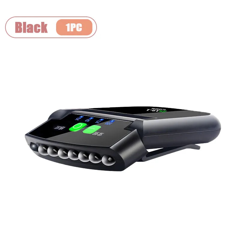 Night Fishing Headlamp Motion Sensor USB Rechargeable Waterproof Super Bright for Bait Tying Camping Clip on Cap Light Oasis Select Black-1PC