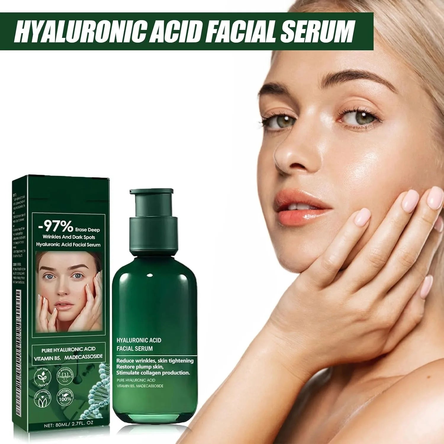 Facial Neck Skin Firming Regeneration Hyaluronic Acid Lifting Restore Plump Skin Anti-aging Wrinkles Moisturizing Essence Oasis Select