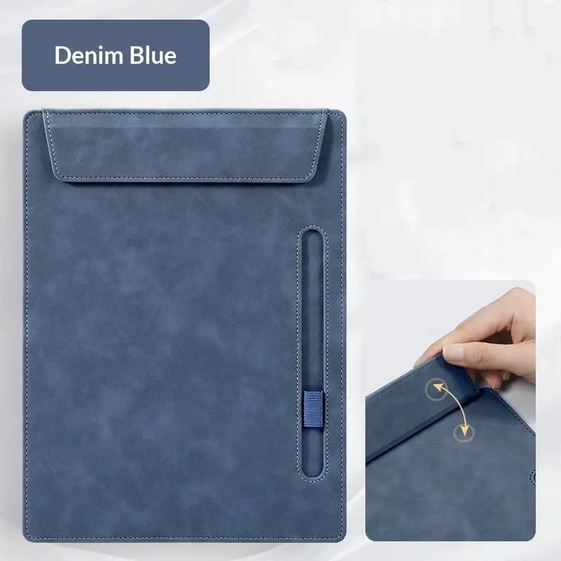 A4 PU Leather Clipboard – Magnetic Closure & Pen Slot
