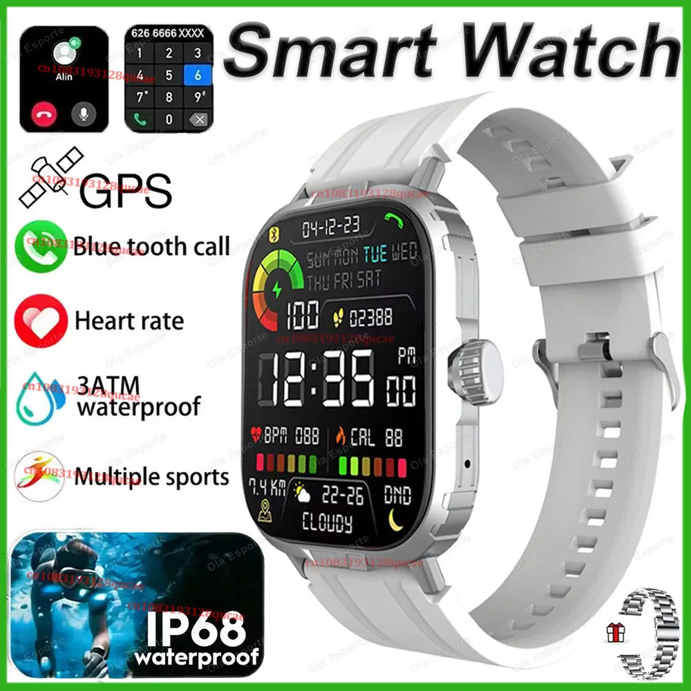 Military GPS Smartwatch IP68 Outdoor Sports Tracker Bluetooth