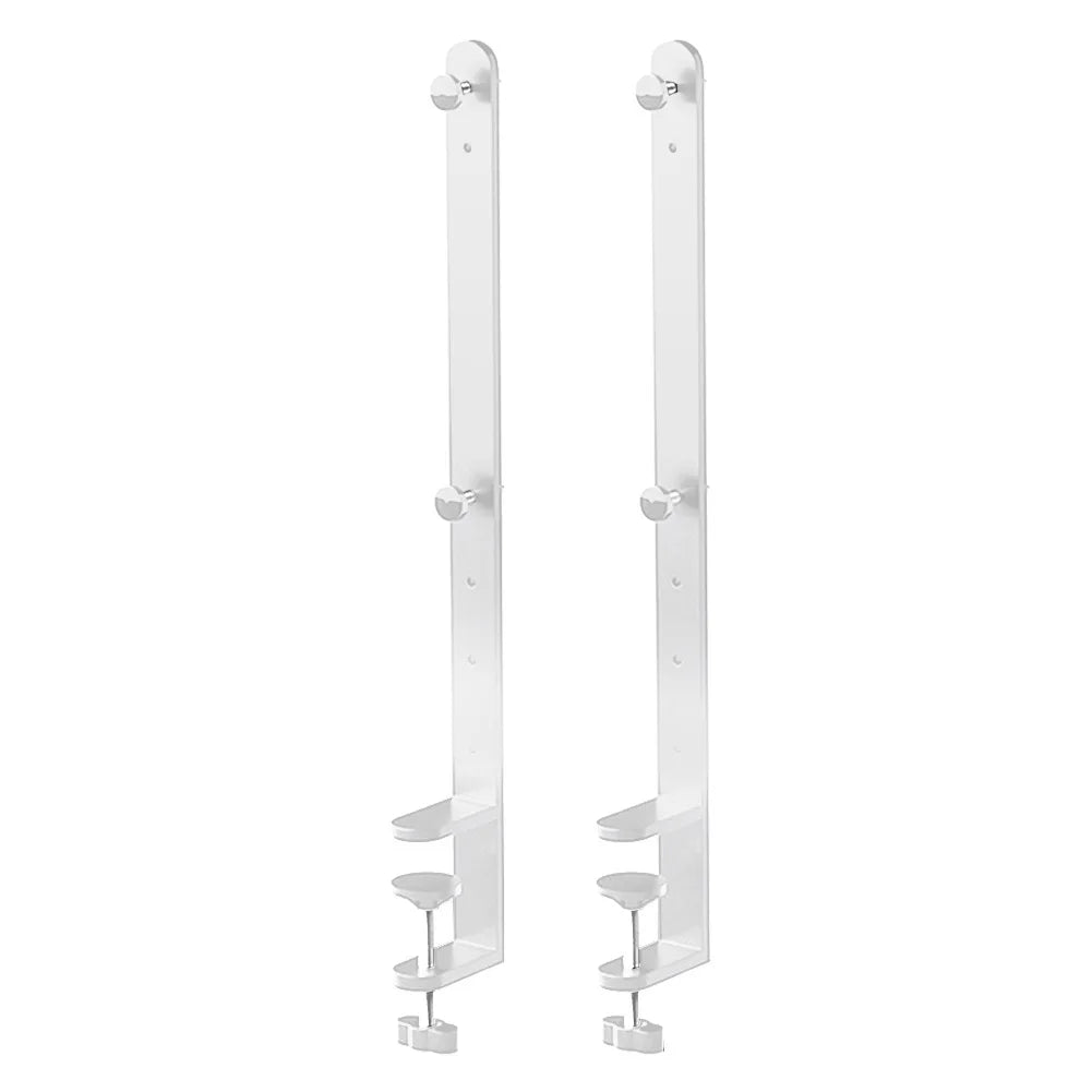 2Pcs Extended Desk Clamp Pegboard Fixing Bracket Desktop Fixing Bracket Home Improvement 1-5.5cm Thickness 41.5cm Height Oasis Select 2pcs