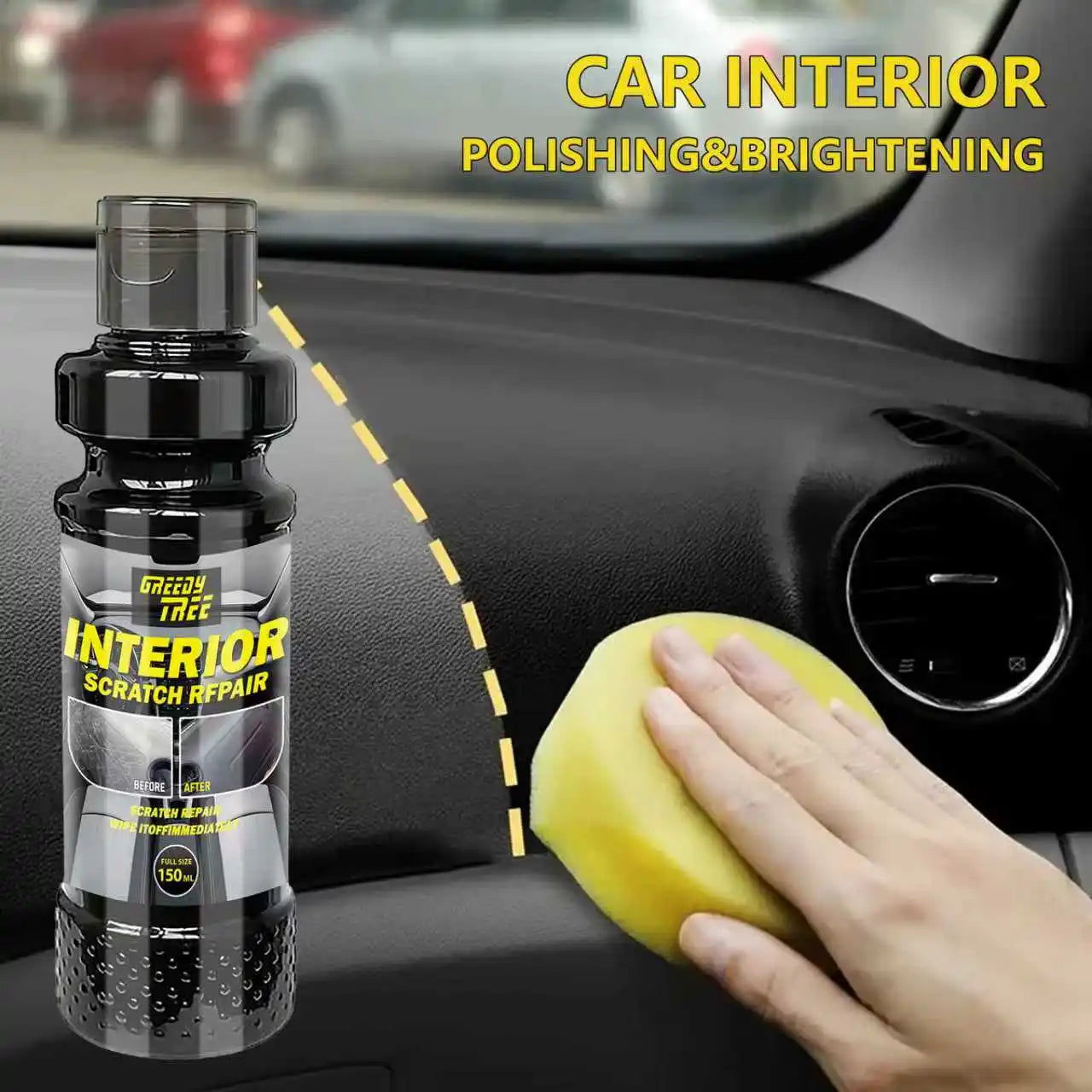 Car Interior Scratch Repair Kit – Plastic Restorer & Wax