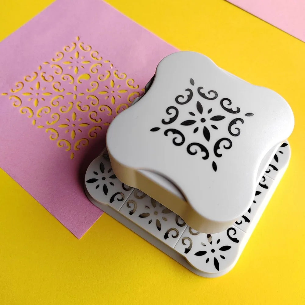 Magnetic Paper Hole Punch Handmade Crafts Tool Embossing Device Labor-Saving Punching Machine Paper Cutter Card Making Oasis Select Style 1