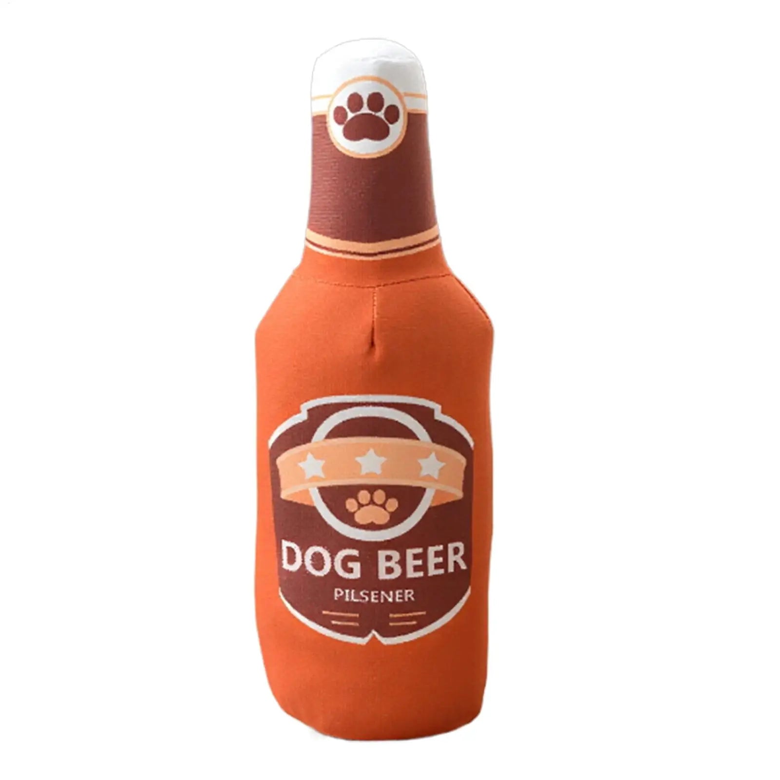 Beer Bottle Squeaky Plush Dog Toy – Small & Large Dogs