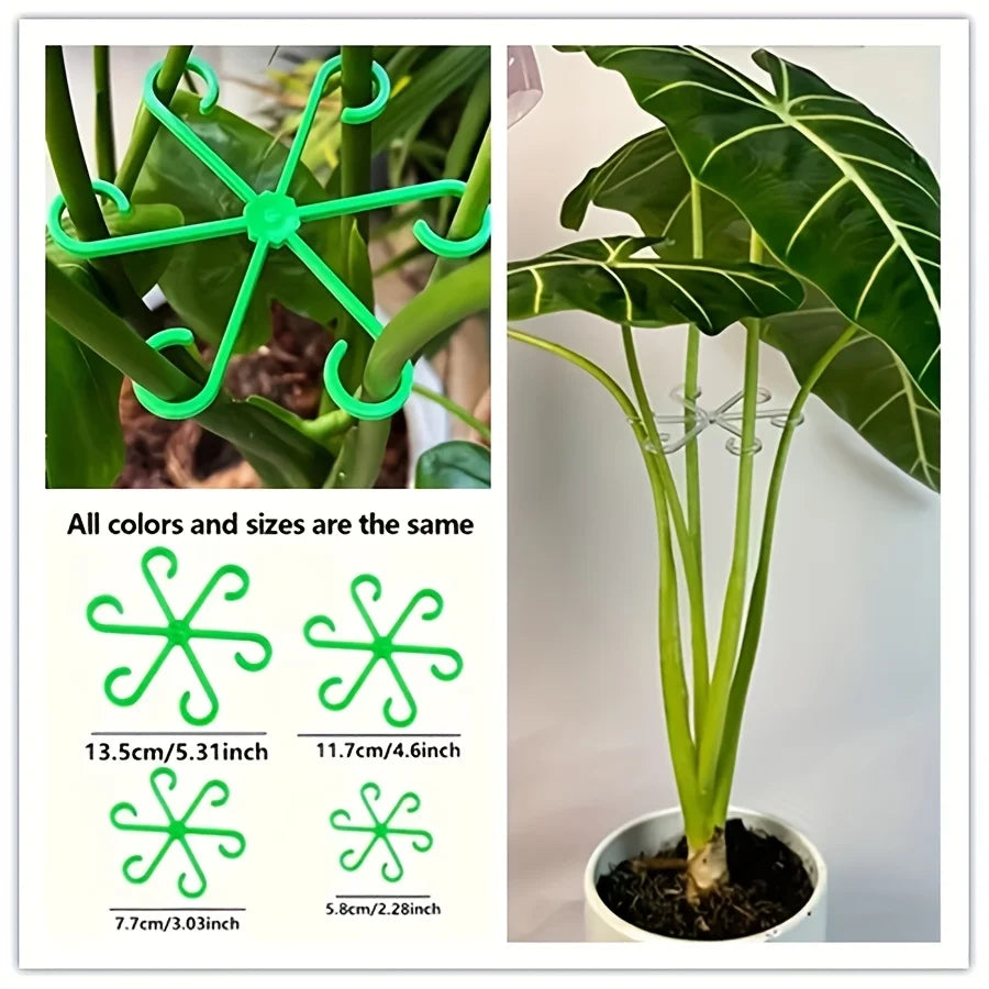 4Pcs Transparent Plant Support Stakes,U-Shaped Foldable Garden Stakes for Bamboo &Potted Plants,Indoor/Outdoor Hydroponics Use ﻿ Oasis Select
