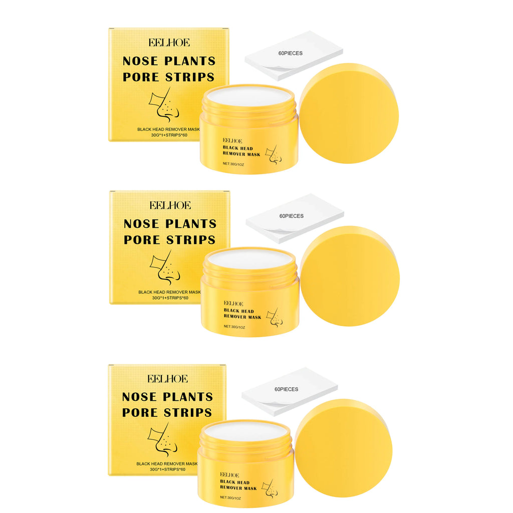 Eelhoe Blackhead Nose Strips – T-Zone Pore Cleansing & Moisturizing Pore Cleansing Strips Oasis Select 3pcs