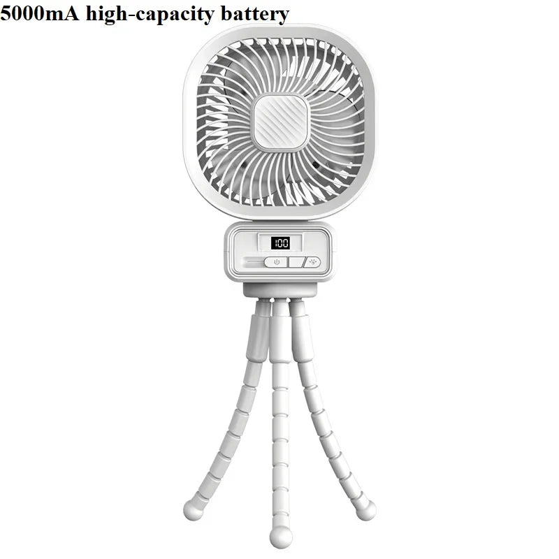 URGGU 5000mAh Portable Octopus Fan – Stroller, Camping & Desk