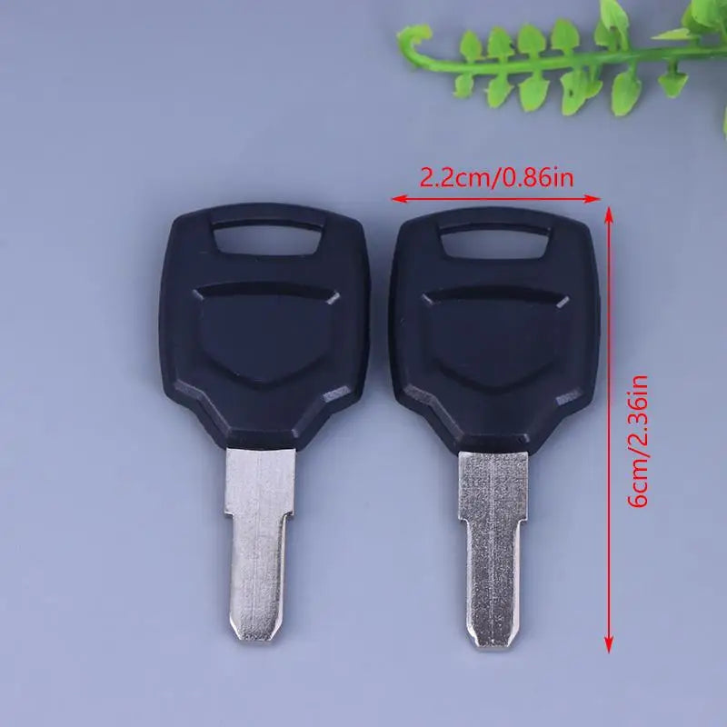 2Pcs Disc Detainer Lock Key Blank Embryo Tools Part DMS Motorcycle Trunk Storage Box Tail Box Lock Key Embryo Oasis Select A2