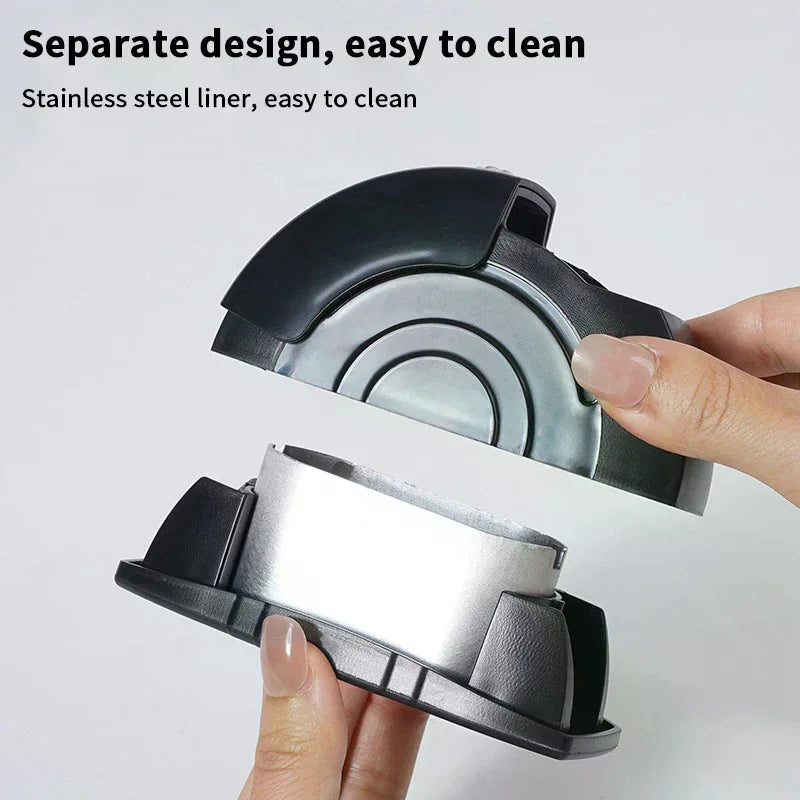 Car Ashtray Door Mounted Smokeless Ash Tray With Lid Portable Auto Truck Trash Bin Garbage Can Stainless Steel Liner Accessory Oasis Select