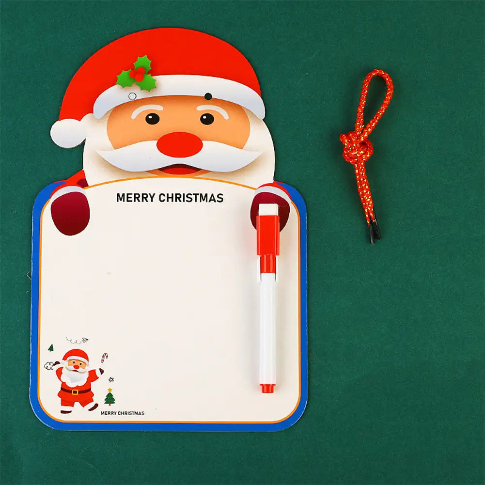 Chirstmas Kids Double-sided Whiteboard Cartoon Animal Two-sided Reusable Whiteboard Children's Drawing Graffiti Cardboard Oasis Select 02