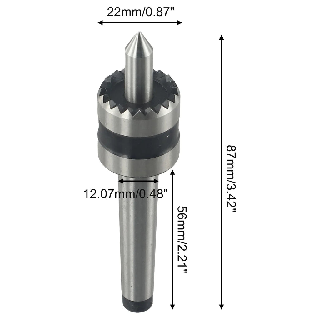Crown Multi-tooth Woodworking Lathe Drive Center Spindle MT1or MT2 With Spring Loaded Point Woodturing CNC Metalworking Tools Oasis Select