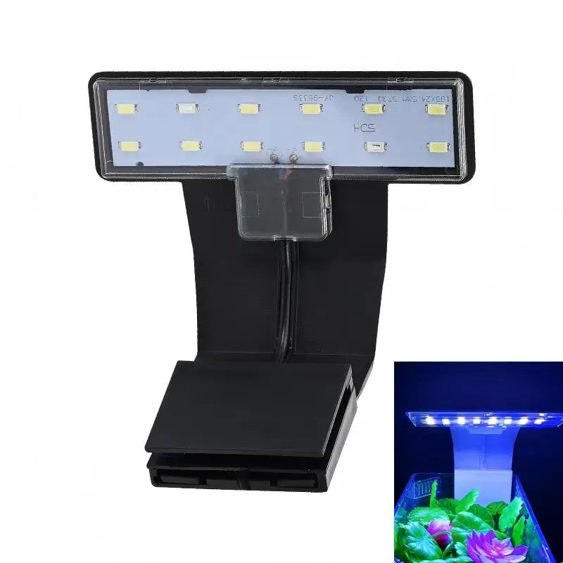 Clip-On Fish Tank Light With 3 Color Modes Ultra-Thin LED Aquarium Light Full Spectrum Bright Lamp Oasis Select B