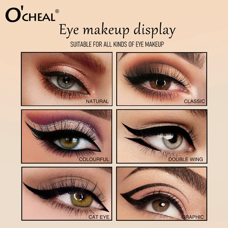 O'CHEAL 3-in-1 Stamp Eyeliner Pen – Waterproof & Long-Lasting