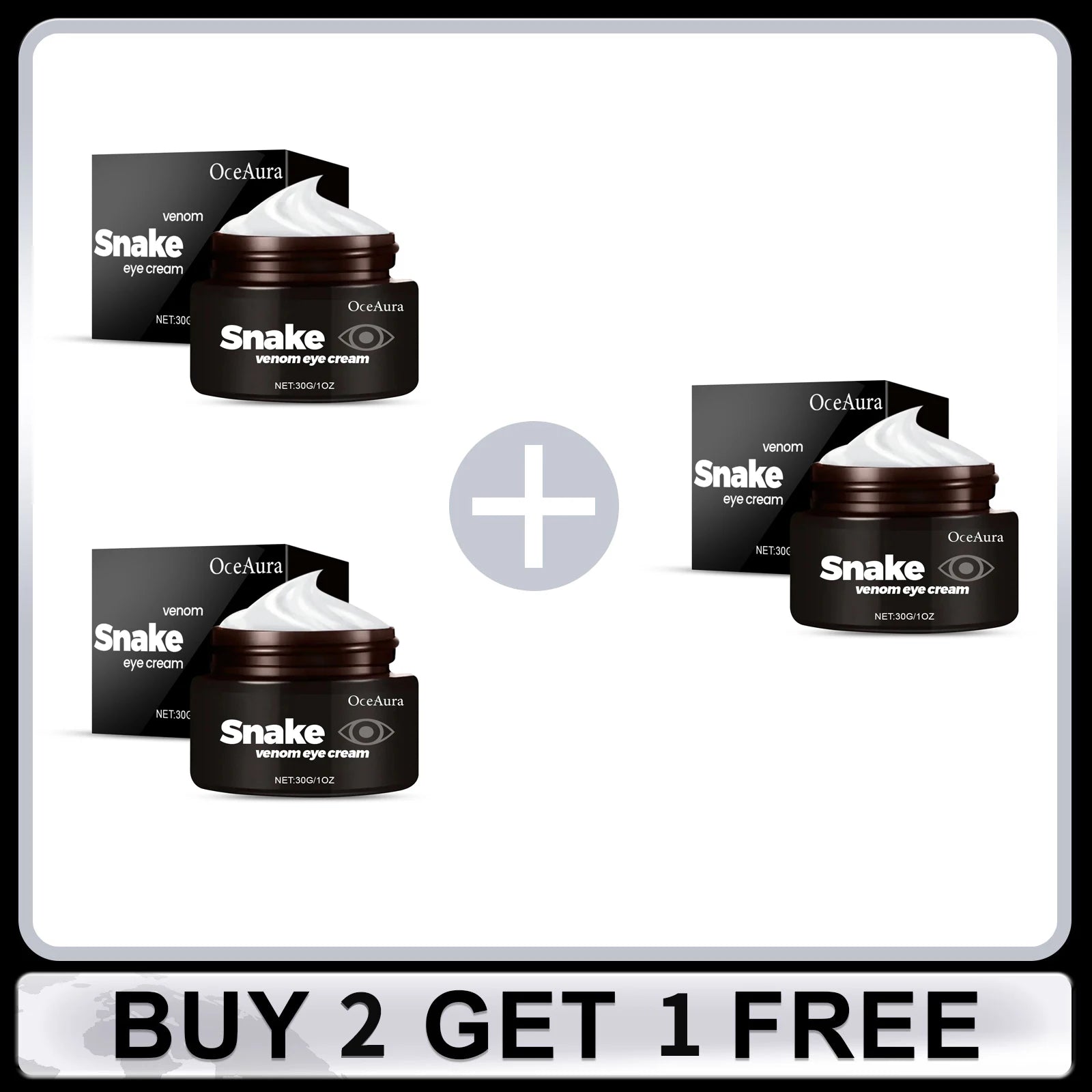 OceAura Snake Venom Eye Cream – Firm, Lift & Brighten 30g
