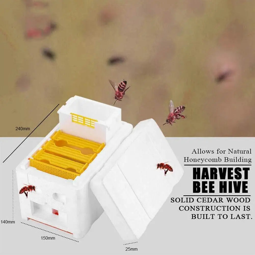 Multi-Function Beehive Beekeeping King Box Foam Home Bee Hive Pollination Boxes Harvest Bee Hive Beekeeper Mating Supplies Oasis Select