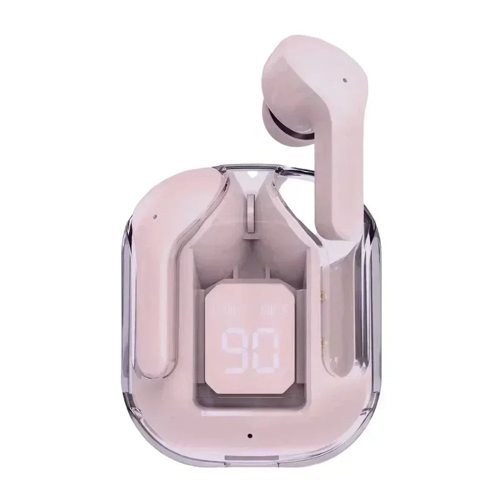 Wireless Mini Earbuds LED Power Digital Display TWS Headset Stereo Sound Bluetooth-compatible 5.3 For All Smartphones Oasis Select Pink