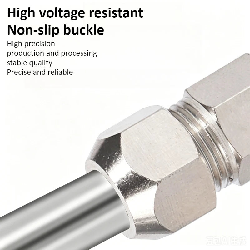Pneumatic Copper Tube Needle Globe Valve Metal High Pressure 6 8 10 12mm Inner Diameter 1/8 1/4 "plastic Handle Nickel Plated Oasis Select