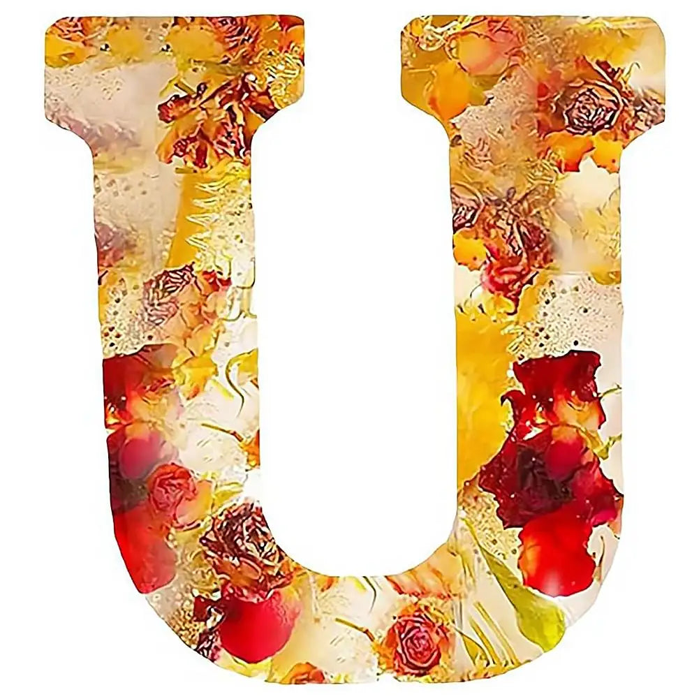 Floral Resin LED Letter Light – Dried Flower Night Lamp