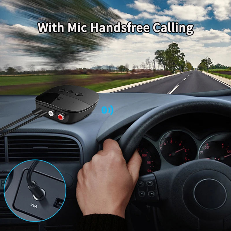 Bluetooth 5.2 Audio Receiver RCA 3.5mm AUX USB Stereo NFC Wireless Adapter U-Disk/TF Card With Mic For Car Kit Speaker Amplifier Oasis Select