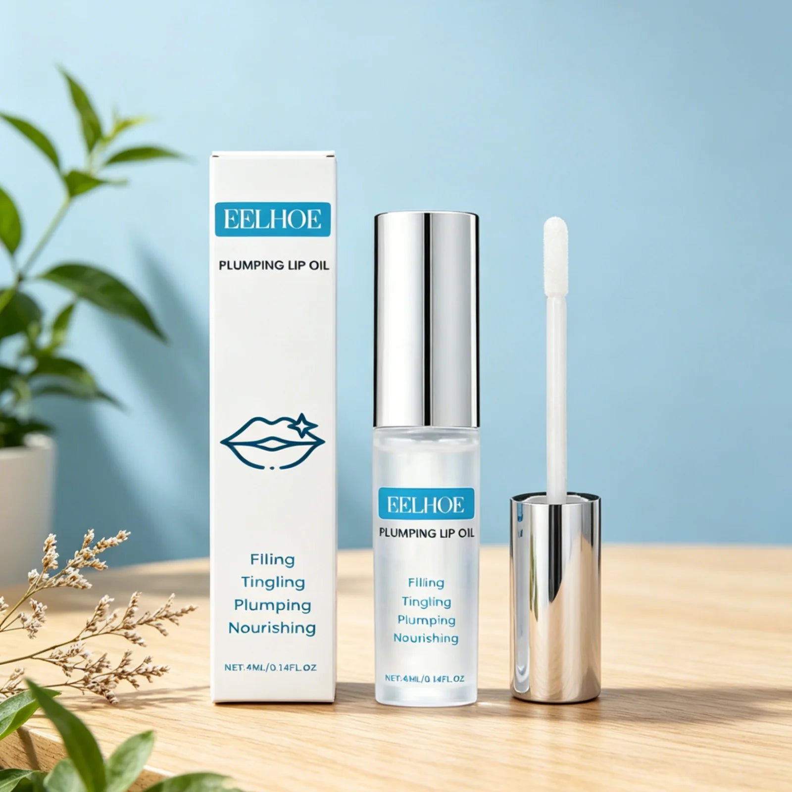 EELHOE Plumping Lip Oil – Moisturizing, Nourishing & Anti-Chap Plumping Lip Oil Oasis Select