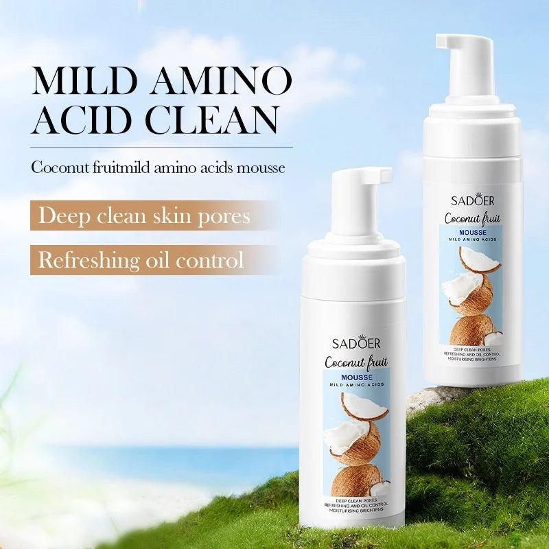Coconut Amino Acid Cleansing Mousse – 150ml Gentle Facial Wash Facial Cleansing Mousse Oasis Select